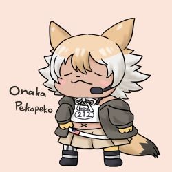 Rule 34 | animal ears, black jacket, blonde hair, coyote, coyote (kemono friends), wolf ears, wolf tail, gloves, jacket, kemono friends, kemono friends v project, necktie, shirt, shoes, short hair, skirt, smile, tail, virtual youtuber, white shirt, yellow eyes, yellow gloves