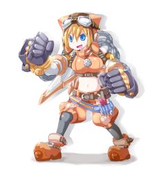 Rule 34 | animal ears, bandages, belt, blonde hair, blue eyes, cat ears, character request, cyber connect 2, fanny pack, frfr, gears, gender request, genderswap, gloves, goggles, hat, little tail bronx, screwdriver, solatorobo, tool belt, tools, wrench