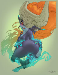 Rule 34 | 1girl, aedollon, ass, breasts, looking at viewer, marking, midna, monster girl, nintendo, solo, the legend of zelda, the legend of zelda: twilight princess