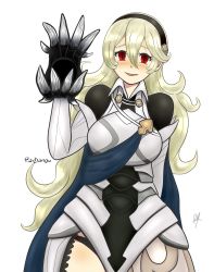 Rule 34 | 1girl, absurdres, blonde hair, cape, claws, corrin (female) (fire emblem), corrin (fire emblem), extra mouth, fire emblem, fire emblem fates, hairband, highres, nintendo, puppet, raydango, red eyes, solo, thighs