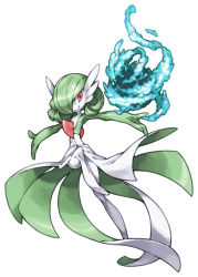 Rule 34 | creature, creatures (company), dress, energy, game freak, gardevoir, gen 3 pokemon, nintendo, outstretched arms, pearl7, pokemon, pokemon (creature), red eyes, simple background, skirt, smile, solo, spread arms, white background