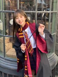 Rule 34 | 1girl, asian, cosplay, harry potter (series), photo (medium), real life, school uniform, solo, wizarding world