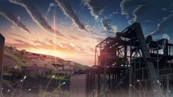 Rule 34 | absurdres, banishment, cloud, highres, no humans, original, outdoors, scenery, sky, sunset