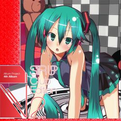 Rule 34 | all fours, hatsune miku, necktie, solo, tagme, twintails, vocaloid, yada ei