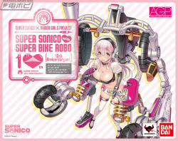 Rule 34 | 1girl, breasts, large breasts, official art, pink hair, solo, super sonico, tsuji santa