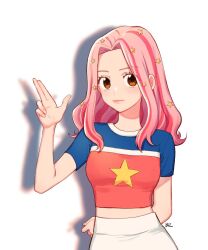 Rule 34 | 1girl, digimon, digimon adventure 02, female focus, pink hair, shadow, solo, star (symbol), tachikawa mimi