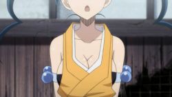 Rule 34 | animated, animated gif, armband, black hair, bouncing breasts, breasts, hibachi (mushibugyou), lowres, mushibugyou, twintails