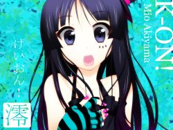 Rule 34 | 00s, 1girl, akino sora, akiyama mio, bare shoulders, blunt bangs, don&#039;t say &quot;lazy&quot;, dress, elbow gloves, facepaint, fingerless gloves, gloves, hat, highres, hime cut, k-on!, nail polish, open mouth, pink nails, purple eyes, purple hair, solo, wallpaper