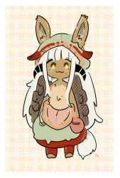 Rule 34 | 10s, artist request, brown eyes, rabbit, furry, long hair, made in abyss, nanachi (made in abyss), white hair