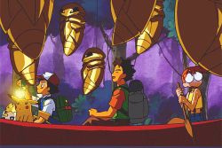 Rule 34 | 1990s (style), animated, animated gif, ash ketchum, boat, brock (pokemon), creatures (company), game freak, gen 1 pokemon, gen 2 pokemon, kakuna, lantern, lowres, misty (pokemon), nintendo, on water, paddle, paddling, pikachu, pokemon, pokemon (anime), pokemon (classic anime), pokemon (creature), scared, togepi, watercraft