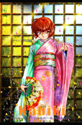 Rule 34 | folding fan, hand fan, japanese clothes, kimono, ranma 1/2, solo, tagme, tendou nabiki