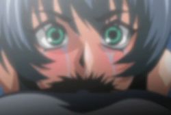 Rule 34 | 00s, animated, animated gif, blue hair, blue skin, blush, breasts, censored, colored skin, cum, cum in mouth, cum in nose, cum in throat, deepthroat, defeat, demon, facial, fellatio, forced, gloves, green eyes, huge breasts, igawa asagi, looking at viewer, lowres, male pubic hair, murakami teruaki, oral, orc, penis, pubic hair, rape, taimanin (series), taimanin asagi, tears, torn clothes