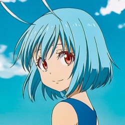 Rule 34 | 1girl, blue hair, colored skin, light blue hair, shinsha (tensei shitara slime datta ken), tensei shitara slime datta ken, white skin