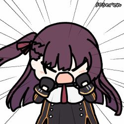 Rule 34 | 1girl, animated, animated gif, girls&#039; frontline, long hair, lowres, open mouth, seseren, shouting, wa2000 (girls&#039; frontline)
