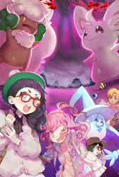 Rule 34 | :o, alternate costume, backpack, bag, baseball cap, black hair, blonde hair, blue eyes, blunt bangs, bright pupils, brown headwear, chromatic aberration, creatures (company), dynamax, emphasis lines, game freak, gen 2 pokemon, gen 5 pokemon, gen 8 pokemon, glasses, gloria (pokemon), gloves, green headwear, hair over shoulder, hand up, hat, hatterene, jacket, long hair, long sleeves, minccino, nintendo, notice lines, one eye closed, open clothes, open jacket, open mouth, pink hair, pokemon, pokemon (creature), pokemon swsh, pom pom (clothes), red-framed eyewear, red eyes, sidelocks, tam o&#039; shanter, twintails, umbreon, v-shaped eyebrows, victor (pokemon), wavy mouth, whimsicott, white gloves, white jacket, white pupils, zuizi