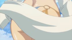 Rule 34 | 3girls, airi (queen&#039;s blade), angel, animated, animated gif, ass, ass focus, back, butt crack, close-up, covering privates, covering crotch, dress, female focus, from behind, hip focus, hobby japan, legs, looping animation, menace (queen&#039;s blade), multiple girls, nanael (queen&#039;s blade), no panties, panties, queen&#039;s blade, screencap, sky, standing, thighs, thong, torn clothes, torn panties, underwear, wide hips, wind, wind lift