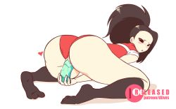 Rule 34 | 10s, 1girl, all fours, animated, animated gif, ass, ass focus, bent over, blush, boku no hero academia, clothing aside, diives, dildo, female masturbation, from behind, full body, heart, hip focus, huge ass, kneehighs, leotard, leotard aside, looking back, masturbation, object insertion, pussy, sex toy, socks, solo, thick thighs, thighs, uncensored, vaginal, vaginal object insertion, wide hips, yaoyorozu momo
