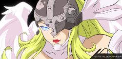 Rule 34 | angel, angel girl, angewomon, digimon, digimon (creature), head wings, highres, lipstick, long hair, makeup, mask, wings