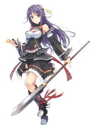 Rule 34 | 1girl, bare shoulders, blue hair, brown eyes, detached sleeves, dress, full body, ginkgo tree, hair ornament, hairpin, holding, holding leaf, holding weapon, kumamoto (shirohime quest), lance, leaf, long hair, looking at viewer, official art, personification, polearm, running, shirohime quest, sleeveless, sleeveless dress, smile, solo, transparent background, weapon, white hair
