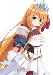 Rule 34 | 1girl, blue eyes, breasts, highres, large breasts, looking at viewer, orange hair, pecorine (princess connect!), princess connect!, syurimp