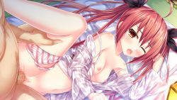Rule 34 | 1boy, 1girl, age difference, breasts, date a live, fat, fat man, itsuka kotori, long hair, nipples, red hair