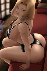 Rule 34 | 1girl, android 18, ass, blonde hair, breasts, dragon ball, dragonball z, large breasts, solo, weedsta