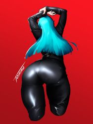 Rule 34 | 1girl, ass, bodysuit, highres, nemissa, soul hackers, tagme, thighs