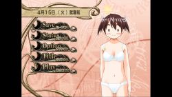 Rule 34 | bra, highres, lingerie, mahou sensei negima!, panties, solo, underwear, underwear only, yotsuba satsuki