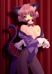 Rule 34 | 1girl, absurdres, animal ears, carnelian, cat ears, cat tail, highres, kittysuit, nontraditional playboy bunny, pantyhose, solo, tail