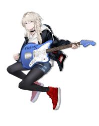 Rule 34 | absurdres, check commentary, commentary, commentary request, electric, electric guitar, girls band cry, guitar, highres, holding, holding guitar, holding instrument, instrument, kawaragi momoka, kubiokitta, non-web source, partial commentary, playing, psychederhythm, fender jazzmaster, togenashi, togenashi togeari