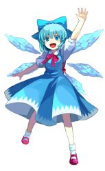 Rule 34 | 1girl, bad id, bad pixiv id, blue eyes, blue hair, bow, cirno, hair bow, ice, ice wings, matching hair/eyes, short hair, smile, solo, tachibana amane (amane01a), embodiment of scarlet devil, touhou, wings