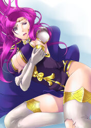 Rule 34 | 1girl, absurdres, annoyed, armor, ass, breasts, brunnya (fire emblem), cape, cleavage, embarrassed, fire emblem, fire emblem: the binding blade, highres, jewelry, lipstick, makeup, mitukan 1016, nintendo, pauldrons, pink hair, purple eyes, purple hair, shoulder armor, solo, tagme, thick thighs, thighs, torn clothes, wide hips