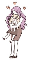 Rule 34 | 2girls, aged down, camilla (fire emblem), corrin (female) (fire emblem), corrin (fire emblem), family, fire emblem, fire emblem fates, flat color, full body, lowres, multiple girls, nintendo, partially colored, siblings, simple background, sisters, tagme, white background