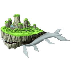 Rule 34 | digimon, fins, highres, island, kingwhamon, mountain, simple background, tail, whale, white background