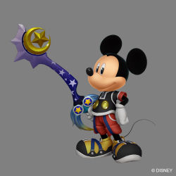 Rule 34 | 1boy, 3d, black eyes, black shirt, creature, disney, full body, game model, gloves, grey background, keyblade, kingdom hearts, kingdom hearts 0.2 birth by sleep -a fragmentary passage-, male focus, mickey mouse, no humans, official art, red shorts, shirt, shoes, shorts, simple background, smile, solo, tail, watermark, white gloves, yellow footwear