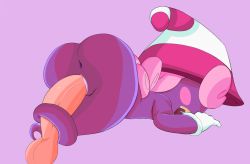 Rule 34 | 1girl, animated, animated gif, anus, ass, blush, colored skin, curly hair, ghost, gloves, hat, lips, lipstick, makeup, mario (series), monster, monster girl, nintendo, paper mario, paper mario: the thousand year door, penis, pink hair, purple skin, pussy, pussy juice, sex, super mario bros. 1, testicles, the boogie, uncensored, vivian (paper mario), witch hat