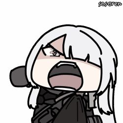 Rule 34 | 1girl, ak-15 (girls&#039; frontline), animated, animated gif, girls&#039; frontline, incoming attack, incoming punch, lowres, open mouth, punching, seseren