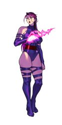 1girl leotard long_hair marvel psylocke solo x-men