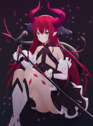 Rule 34 | 1girl, black background, breasts, closed mouth, collarbone, elizabeth bathory (fate), elizabeth bathory (fate/extra ccc), elizabeth bathory (first ascension) (fate), fate (series), gywlsfkdl, hair between eyes, highres, holding, long hair, looking at viewer, pink hair, simple background, solo