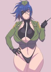 Rule 34 | 1girl, absurdres, breasts, colorized, highres, huge breasts, leona heidern, metal owl (aden12), snk, solo, the king of fighters