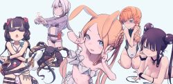 Rule 34 | 5girls, @ @, abigail williams (fate), abigail williams (swimsuit foreigner) (fate), abigail williams (swimsuit foreigner) (third ascension) (fate), absurdres, animal ears, ass, bare shoulders, beads, belt, bikini, black bikini, blonde hair, blue eyes, blue one-piece swimsuit, blush, bow, bracelet, braid, breasts, cleavage, collarbone, crown braid, daisi gi, double bun, fate/grand order, fate (series), floral print, forehead, goggles, hair bow, hair bun, hair ornament, hair rings, heart, heart hands, highleg, highleg swimsuit, highres, horns, inflatable sword, inflatable toy, jacket, jewelry, katana, katsushika hokusai (fate), katsushika hokusai (swimsuit saber) (fate), large breasts, lavinia whateley (fate), long hair, long sleeves, looking at viewer, looking to the side, lotion bottle, lying, medium breasts, miniskirt, multiple girls, navel, obi, octopus, official alternate costume, on stomach, one-piece swimsuit, one eye closed, open mouth, orange hair, parted bangs, purple eyes, purple hair, rabbit ears, sash, see-through, see-through jacket, seiza, side braid, side ponytail, sidelocks, single horn, sink deeper, sitting, skirt, small breasts, smile, stuffed animal, stuffed toy, swimsuit, sword, teddy bear, thigh strap, thighs, tokitarou (fate), twin braids, twintails, two-tone swimsuit, untied bikini, van gogh (fate), van gogh (sink deeper) (fate), very long hair, weapon, white bikini, white hair, white one-piece swimsuit, yang guifei (fate), yang guifei (honey lake) (fate)