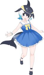 Rule 34 | 1girl, animal ears, common dolphin (kemono friends), extra ears, kemono friends, kemono friends 3, looking at viewer, official art, tachi-e, tail, transparent background, yoshizaki mine (style)