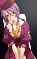 Rule 34 | 00s, 1girl, bdsm, bondage, bound, chair, duplicate, jpeg artifacts, medium hair, melty blood, purple hair, sion eltnam atlasia, sitting, solo, tagme, torn clothes, tsukihime, type-moon