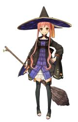 Rule 34 | 1girl, 3d, atelier (series), atelier ayesha, black thighhighs, dress, female focus, full body, hat, hidari (left side), high heels, jpeg artifacts, leaf, long hair, official art, pink hair, print headwear, shoes, simple background, skirt, smile, solo, star (symbol), star print, thighhighs, toeless footwear, toes, white background, wilbell voll-ersleid, witch, witch hat, yellow eyes