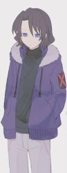 Rule 34 | 1girl, brown hair, hood, hoodie, jacket, umineko no naku koro ni, yasu (umineko)