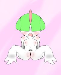 Rule 34 | 1girl, artist request, blush, creatures (company), flat chest, game freak, gen 3 pokemon, nintendo, pokemon, pokephilia, presenting pussy, pussy, ralts, roneyu (artist), source request, spread legs, tagme, uncensored