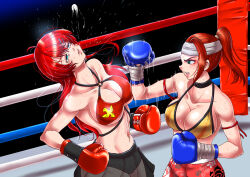 Rule 34 | 2girls, boxing, catfight, multiple girls, santos, tagme, unconscious