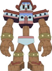 Rule 34 | absurdres, digimon, giant, highres, house, mansion, mansion giant, solo, transparent background, wood