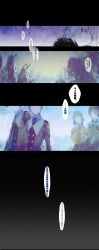 Rule 34 | bad id, bad pixiv id, comic, creepy, fabri, faceless, head out of frame, highres, horns, horror (theme), looking at viewer, original, pixiv fantasia, pixiv fantasia fallen kings, translation request, uniform, yellow eyes