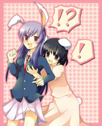 Rule 34 | 2girls, age difference, animal ears, breasts, child, female focus, grabbing, grabbing another&#039;s breast, inaba tewi, mikage natsu, multiple girls, onee-loli, rabbit ears, reisen udongein inaba, touhou, yuri